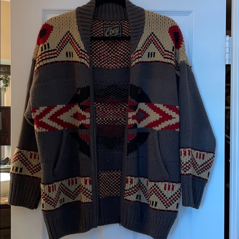 Obey Printed Sweater